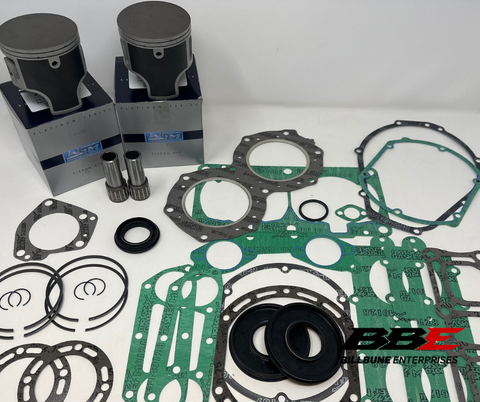 ‘94-‘97 Yamaha Wave Raider 700 STD. 81mm WSM Rebuild Kit Pistons Gaskets Seals 62T