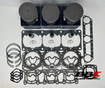 ‘95-‘97 Yamaha 1100 PWC WSM .25mm O/S 81.25mm Top End Kit, Pistons, Gaskets