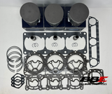‘95-‘97 Yamaha 1100 PWC WSM .25mm O/S 81.25mm Top End Kit, Pistons, Gaskets
