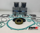 ‘00-‘04 Polaris Freedom 700 PWC 1mm O/S 82.00mm Rebuild Kit Pistons Gaskets Seals