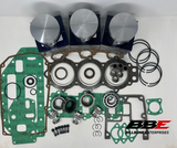 ‘87-‘01 Johnson/Evinrude 65hp .020” O/S WSM Rebuild Kit Pistons Gaskets bearings