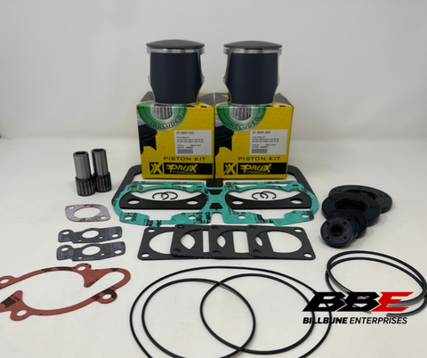 1991 Ski-doo Mach 1 617 Engine rebuild kit .50mm O/S 76.50mm pistons gaskets seals