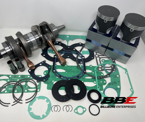 ‘96-‘00 Yamaha 760 PWC 1.00mm O/S 85.00mm Pistons, Crankshaft, Gaskets, Seals