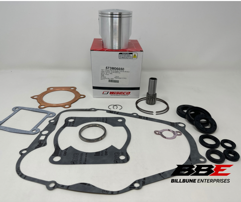 '88-'06 Yamaha YFS200 Blaster Rebuild Kit Wiseco 66.50mm Piston, Comp. Gasket Set