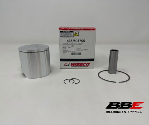 ‘76-‘82 Yamaha YZ125 1.00mm O/S 57.00mm Bore Wiseco Piston Kit, 435M05700