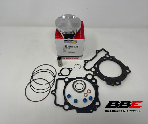 ‘16-‘18 Yamaha YZ250F Wiseco Top End Kit, Std. 77mm Bore Piston, Gaskets 13.5:1 Comp.