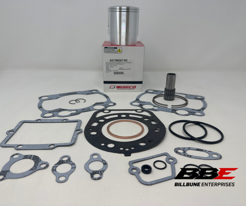 '91-'94 Kawasaki KDX250 Top End Kit Wiseco Standard 67.40mm Bore Piston, Gaskets