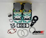 1991 Ski-doo Mach 1 617 Engine rebuild kit .50mm O/S 76.50mm pistons gaskets seals