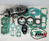 1994-2020 Yamaha SuperJet 700 WSM Crankshaft, Complete Gasket Set With Seals (701)