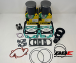 1991 Ski-doo Mach 1 617 Engine rebuild kit Standard 76mm pistons gaskets seals