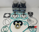 ‘00-‘04 Polaris Freedom 700 PWC 1mm O/S 82.00mm Rebuild Kit Pistons Gaskets Seals