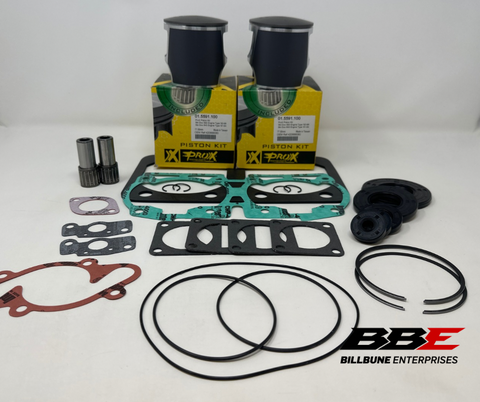 1991 Ski-doo Mach 1 617 Engine rebuild kit 1mm O/S 77mm pistons gaskets seals