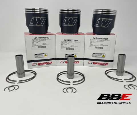'97-'03 Ski-doo Mach Z 809 Standard 70.50mm Bore Wiseco Piston Kits, Formula
