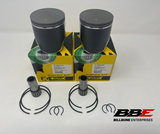 ‘09-‘15 Lynx 600 HO E-TEK Standard / Stock 72.00mm Bore Piston Kits, Rave RE