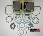 ‘01-‘07 Lynx Rave Cross 800 Top End Kit Stock 82mm Pistons, Gaskets, Xtrim 800 PTEK