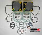 '07-'10 Lynx Rave 800R PTEK Top End Kit Stock 82.00mm Bore Pistons, Gaskets, Xtrim