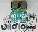 ‘99-‘02 Ski-Doo MXZ 600 Engine Rebuild Kit Stock 76mm Pistons, Gaskets, Seals, 500 SS