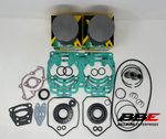 ‘99-‘02 Ski-Doo MXZ 600 Engine Rebuild Kit .50mm O/S 76.50mm Pistons, Gaskets, Seals, 500 SS