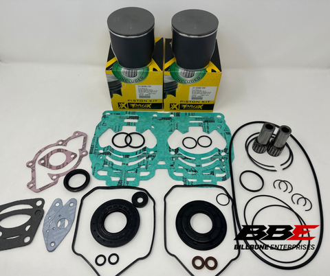 ‘99-‘02 Ski-Doo MXZ 600 Engine Rebuild Kit 1mm O/S 77mm Pistons, Gaskets, Seals, 500 SS
