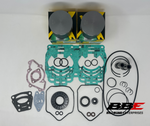 ‘03-‘19 Ski-Doo MXZ 600 Engine Rebuild Kit Stock 76mm Pistons, Gaskets, Seals, 500 SS