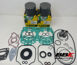 ‘03-‘19 Ski-Doo MXZ 600 Rebuild Kit .50mm O/S 76.50mm Pistons, Gaskets, Seals, 500 SS