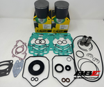 ‘03-‘19 Ski-Doo MXZ 600 Rebuild Kit 1mm O/S 77mm Pistons, Gaskets, Seals, 500 SS