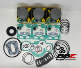 '93-'98 Ski-doo Mach Z 779 Rebuild Kit .50mm O/S 70mm Bore Pistons, Gaskets, Seals