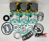 '93-'98 Ski-doo Mach Z 779 Rebuild Kit 1mm O/S 70.50mm Bore Pistons, Gaskets, Seals