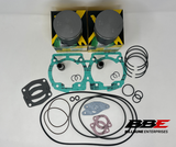 '97-'01 Ski-doo Summit 500 Top End Kit 1mm O/S 70.50mm Bore Pistons, Gaskets