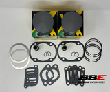 ‘79-‘82 MOTO-SKI Futura 500 Top End Kit, .50mm O/S 72.50mm Pistons, Gaskets, Sonic