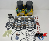 ‘18-‘22 Ski-doo 600R E-TEC Top End Kit Stock 72.30mm Bore Pistons, Gaskets