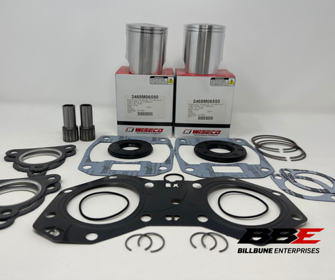 ‘99-‘01 Polaris XCF SP Edge 440 Rebuild Kit, Stock 65.50mm Pistons, Gaskets, Seals