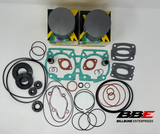 '92-'99 Ski-doo 582 Rebuild Kit Standard 76.00mm Bore Pistons, Gaskets, Seals