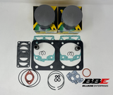 '89-'99 Ski-doo Summit 583 Top End Rebuild Kit Stock 76mm Bore Pistons, Gaskets