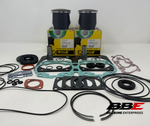 '89-'99 Ski-doo Summit 583 Rebuild Kit Stock 76mm Bore Pistons, Gaskets, Seals