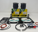 '89-'99 Ski-doo Summit 583 Top End Rebuild Kit 1mm O/S 77mm Bore Pistons, Gaskets