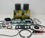 '89-'99 Ski-doo Summit 583 Rebuild Kit 1mm O/S 77mm Bore Pistons, Gaskets, Seals