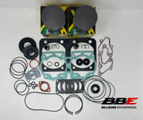 '89-'99 Ski-doo Summit 583 Rebuild Kit 1mm O/S 77mm Bore Pistons, Gaskets, Seals