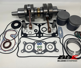 '11-'12 Polaris 800 RMK Rebuild Kit Crankshaft, Gasket Set, Seals, Stock 85mm Pistons