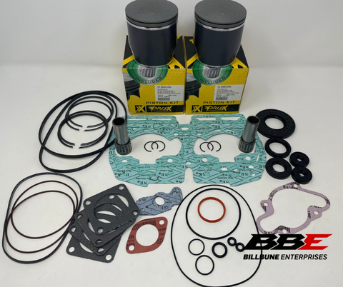 '93-'99 Ski-doo Formula 670 Rebuild Kit .50mm O/S 78.50mm Bore Pistons, Gaskets, Seals