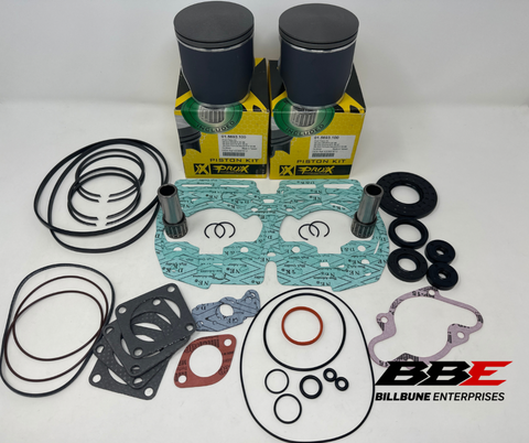'93-'99 Ski-doo Formula 670 Rebuild Kit 1mm O/S 79mm Bore Pistons, Gaskets, Seals
