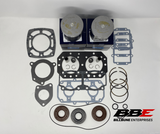 '91-'95 Kawasaki SX 550 Rebuild Kit 1.00mm O/S 76.00mm Bore Pistons Gaskets Seals