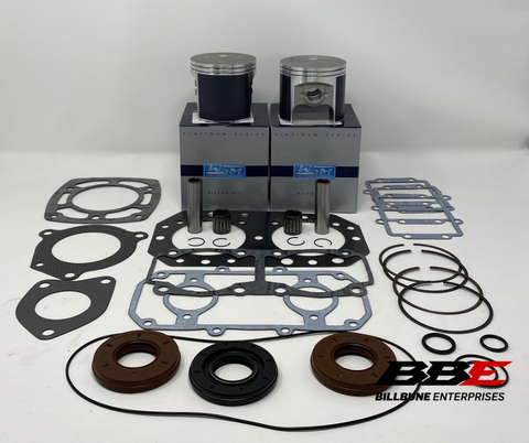 '91-'95 Kawasaki SX 550 Rebuild Kit 1.00mm O/S 76.00mm Bore Pistons Gaskets Seals