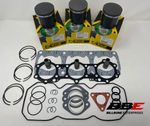 '95-'99 Polaris Indy XLT 600 Top End Kit, Stock 65mm Bore Piston Kits, Gaskets