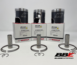 ‘72-'77 Suzuki GT750 Wiseco 2.00mm O/S 72.00mm Bore Piston Kits, Water Buffalo