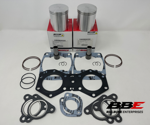 ‘99-‘01 Polaris XCF SP Edge 440 Top End Kit, Stock 65.50mm Bore Piston Kits, Gaskets