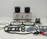 ‘08-‘18 Polaris 600 IQ Racer Top End Kit Wiseco Stock 73.80mm Bore Pistons, Gaskets
