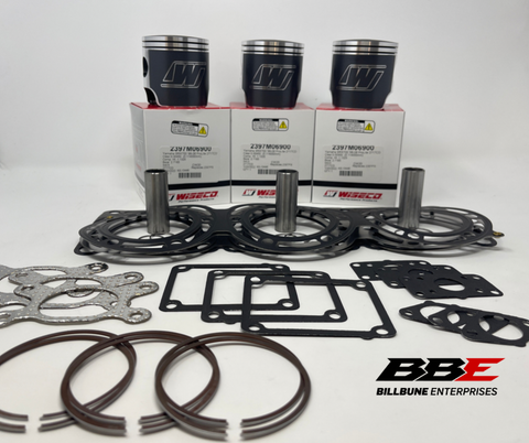 '02-'06 Yamaha SX Viper 700 Wiseco Top End Kit Stock 69mm Bore Pistons, Gaskets