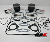 '07-'09 Polaris 600 Carb. Top End Kit, Standard 77.25mm Bore Piston Kits, Gaskets