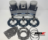 '96-'03 Kawasaki ZXi 1100 WSM .50mm O/S 80.50mm Bore Top End Kit Pistons Gaskets